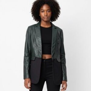 RARE Diesel Sheep Leather Contrast Jacket